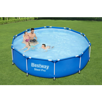 Basen Stelażowy Steel Pro 305x76 BESTWAY 3w1 + Pompa + Filtr